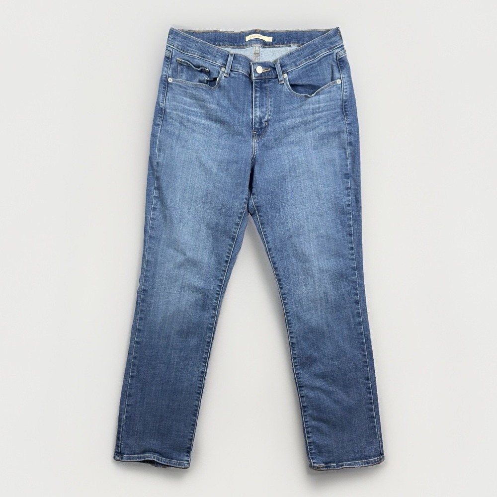 Levi's Classic Straight Jeans Womens 10 W30 L30 Medium Wash Stretch Denim